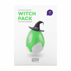 Акція на Очищувальна маска для обличчя Skin1004 Zombie Beauty Witch Pack з зеленим чаєм, 8*15 г від Eva