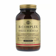Акція на Дієтична добавка комплекс вітамінів в таблетках Solgar B-Complex with Vitamin С Стрес формула, 250 шт від Eva