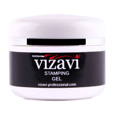 Акція на Гель-фарба для стемпінгу Vizavi Professional Stamping Gel VGS-03 срібний, 5 мл від Eva