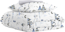 Акція на Комплект постільної білизни Cosas Сімейний 2х160х220 WigwamDream Grey (WigwamDream_Grey_160х2) від Rozetka