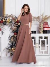 Акція на Плаття ISSA PLUS 12384 XL Бежеве від Rozetka