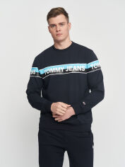 Акція на Світшот оверсайз чоловічий Tommy Hilfiger 10924.2 S Темно-синій від Rozetka