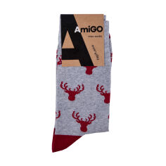 Акція на Шкарпетки чоловічі AmiGO з оленями, розмір 25 від Eva