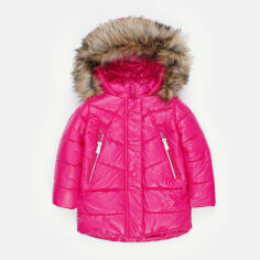 Акція на Дитяча зимова куртка для дівчинки Evolution 19-зд-20 98 см Малинова від Rozetka