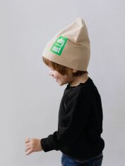 Акция на Дитяча демісезонна шапка-біні для дівчинки Dembohouse Астрід 22.02.027 50 Бежева от Rozetka