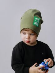 Акція на Дитяча демісезонна шапка-біні для дівчинки Dembohouse Астрід 22.02.027 48 Хакі від Rozetka