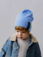Акция на Дитяча демісезонна шапка-біні для хлопчика Dembohouse Крістоф 22.02.009 48 Блакитна от Rozetka