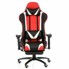 Акция на Кресло геймерское Special4You ExtremeRace black/red/white with footrest (E6460) от Stylus
