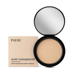 Акція на Компактна пудра для обличчя Paese Semi-Transparent Matte Powder 3A Golden Beige, 9 г від Eva