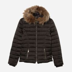 Акция на Куртка зимова коротка жіноча H&M 1008-6426758 32 Чорна от Rozetka