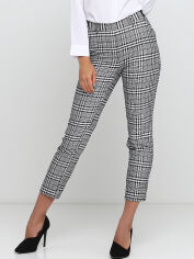 Акція на Штани жіночі H&M 69554592 36 Чорно-біла клітинка від Rozetka