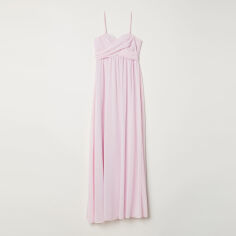 Акция на Сукня довга літня жіноча H&M 6080131log 34 Світло-рожева от Rozetka