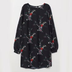Акція на Сукня коротка осіння жіноча H&M 6854179Fabr 34 Чорна від Rozetka