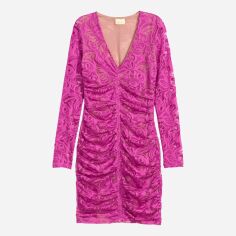 Акція на Сукня вечірня коротка осіння жіноча H&M 5898357abr 34 Фуксія від Rozetka