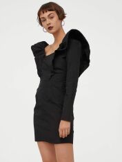 Акція на Сукня вечірня коротка осіння жіноча H&M 9282762sm 44 Чорна від Rozetka
