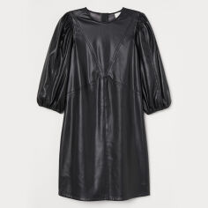 Акція на Сукня коротка осіння жіноча H&M 9290422abr 40 Чорна від Rozetka