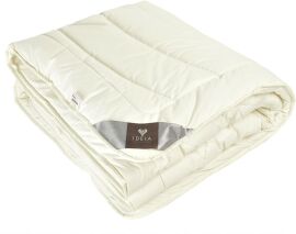 Акція на Ковдра IDEIA всесезонна полуторна 155х210 см Wool Premium овеча вовна Натуральна двошарова від Rozetka