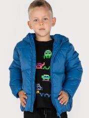 Акція на Дитяча демісезонна довга куртка для хлопчика Coccodrillo Outerwear Boy Kids ZC2152701OBK 116 см Блакитна від Rozetka