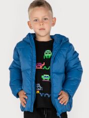Акція на Дитяча демісезонна довга куртка для хлопчика Coccodrillo Outerwear Boy Kids ZC2152701OBK 110 см Блакитна від Rozetka