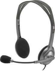 Акція на Навушники Logitech Stereo Headset H110 (981-000271) від Rozetka