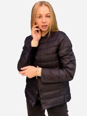 Акция на Куртка демісезонна коротка жіноча Milano 1002 M Чорна от Rozetka