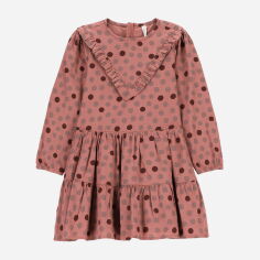 Акція на Дитяче плаття для дівчинки Coccodrillo Romantic Kids ZC2128102ROK 92 см Коричневе від Rozetka