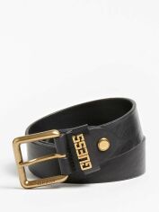 Акция на Мужской ремень Guess черный (BM7427LEA35-BLA) от Stylus