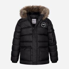 Акція на Дитяча зимова куртка для хлопчика Minoti Core 7 37098JNR 104-110 см Темно-сіра від Rozetka