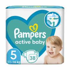 Акція на Підгузки Pampers Active Baby розмір 5 (11–16 кг), 38 шт від Eva