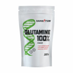Акція на Дієтична добавка амінокислота в порошку Vansiton Glutamine 100%, 300 г від Eva