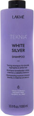 Акція на Шампунь для нейтралізації жовтого відтінку волосся Lakme Teknia White Silver Shampoo 1000 мл від Rozetka
