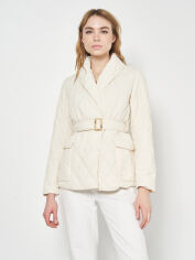 Акция на Куртка демісезонна жіноча Milano 1099 XL Молочна от Rozetka