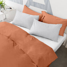 Акція на Наволочки Cosas Set4Pillow Terrakot LineGrey 50х70 4 шт. від Rozetka