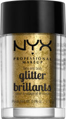 Акція на Гліттер NYX Professional Makeup Face & Body Glitter 05 Gold 2.5 г від Rozetka