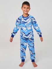 Акция на Піжама (футболка з довгими рукавами штани) утеплена для хлопчика Smil Чарівні сни 104525 104 см Малюнок от Rozetka