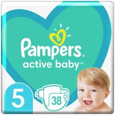 Акция на Pampers Подгузники Active Baby размер 5 (11 – 16 кг), 38 шт от MOYO