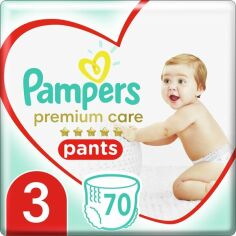 Акция на PAMPERS Детские одноразовые подгузневые трусики Premium Care Pants Midi (6-11 кг) Джамбо 70шт от MOYO