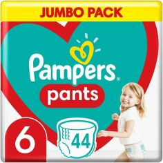 Акция на PAMPERS Детские одноразовые подгузники-трусики Pants Giant (15+ кг) Джамбо 44шт от MOYO