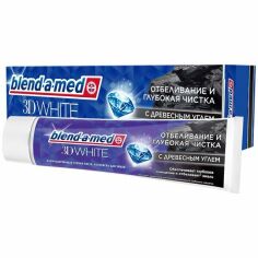 Акція на BLEND-A-MED Зубная паста 3D White Отбеливание и глубокая чистка с древесным углем 100мл від MOYO