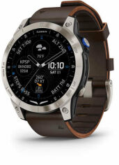 Акція на Garmin D2 Mach 1 Aviator Smartwatch with Oxford Brown Leather Band (010-02582-55) від Y.UA