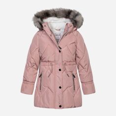 Акция на Дитяче зимове пальто для дівчинки Minoti Kindness 1 37068KID 86-92 см Рожеве от Rozetka