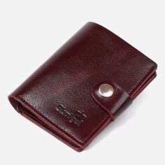 Акція на Шкіряний гаманець жіночий Shvigel leather-16484 Бордовий від Rozetka