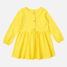 Акция на Дитяче плаття для дівчинки KRAKO 3004D22 110-116 см Жовта от Rozetka