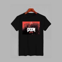Акція на Футболка бавовняна довга чоловіча Likey DOOM M150-1610 L Чорна від Rozetka