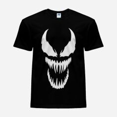 Акція на Футболка бавовняна довга чоловіча Likey Venom M150-0608 M Чорна від Rozetka