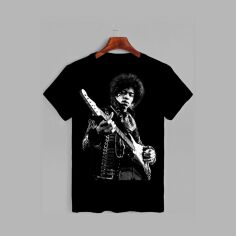 Акция на Футболка Likey Jimi Hendrix M150-0409 XL Чорна от Rozetka
