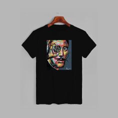 Акція на Футболка бавовняна довга чоловіча Likey Salvador Dali M150-0144 S Чорна від Rozetka