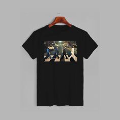 Акція на Футболка бавовняна довга чоловіча Likey The Beatles M150-0428 XXL Чорна від Rozetka
