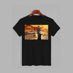 Акція на Футболка бавовняна довга чоловіча Likey GTA 5 M150-2512 XL Чорна від Rozetka