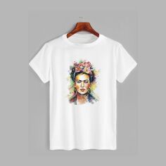 Акция на Футболка Likey Frida Kahlo - Фріда Кало M150-0131 S Біла от Rozetka
